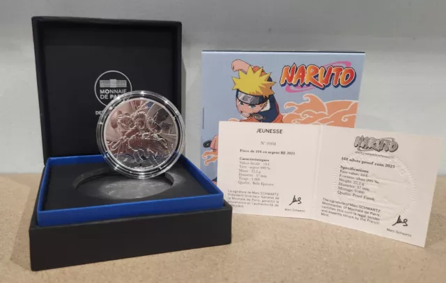 Coffret 10 Euros Argent France 2023 Proof NARUTO