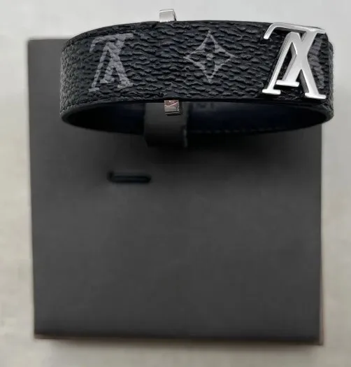 LOUIS VUITTON LV Slim Bracelet M435 Size 21 ADJUSTABLE BRAND NEW W BOX  $124.99 - PicClick