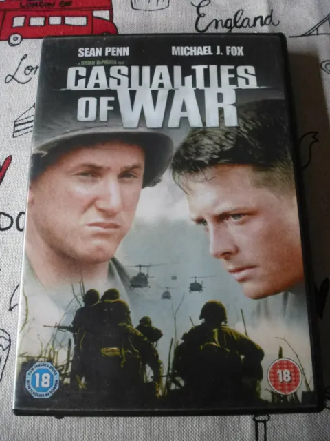 Casualties Of War 1989 Film Starring Sean Penn & Michael J Fox 2004 Dvd Region 2