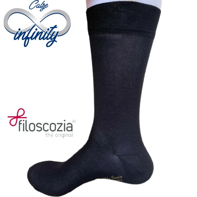 12 paia Calze Corte Uomo 100% Cotone Filo di Scozia Elasticizzato Infinity®