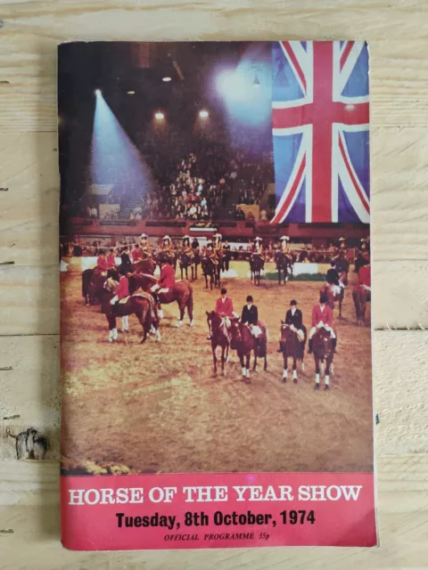 Vintage Horse Of The Year Show Programme 1974 Equestrian Sporting
