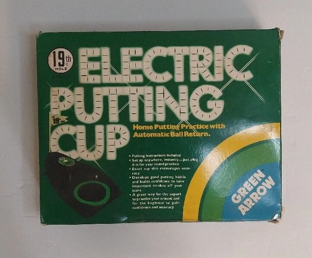 VINTAGE PAR ELECTRIC Putting Cup Automatic Golf Ball Return w/Original
