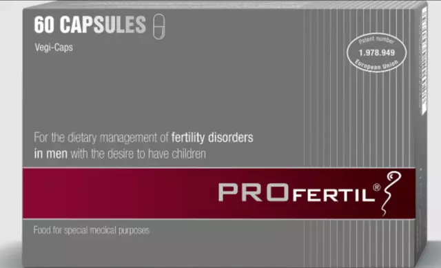 PROFERTIL 60 Capsules Fertility Reproduction Food Supplement For Men Minerals