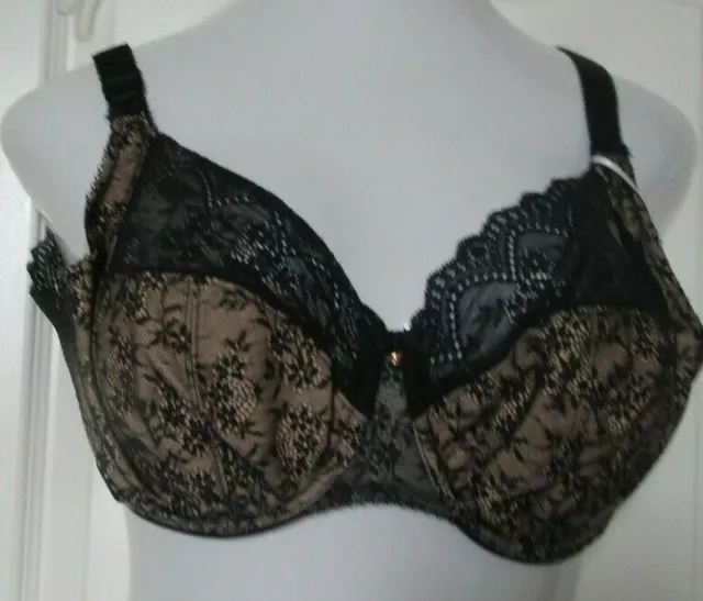 ELOMI TIA LACE lined underwire bandless bra size 40DDD Style