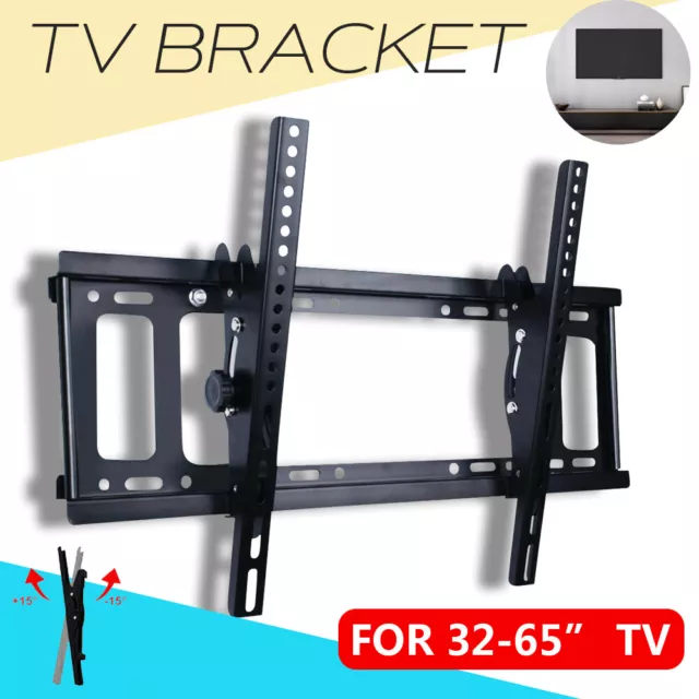 TV Wall Bracket Mount 26 33 36 40 42 50 55 60 Up to 75" Inch LCD LED QLED Tilt