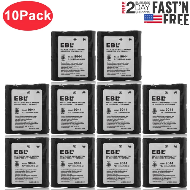 10x 1200mAh HNN9044A Battery For Motorola HNN9056 HNN9056A Spirit SP10 SP21 SP50