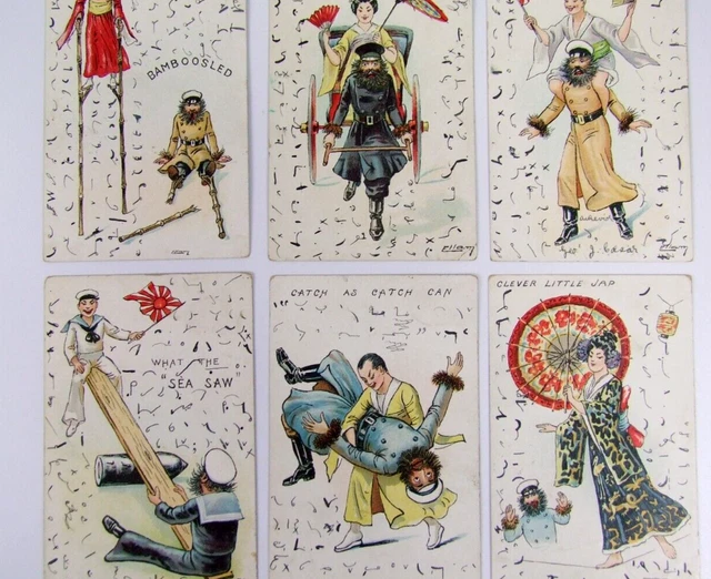 Postcard, W R Ellam, Russo-Japanese War, Military Comic, Secret Message Code..G+