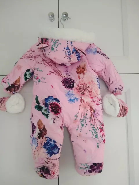 Lola and Maverick Baby Girl Snowsuit Size-0-3months.
