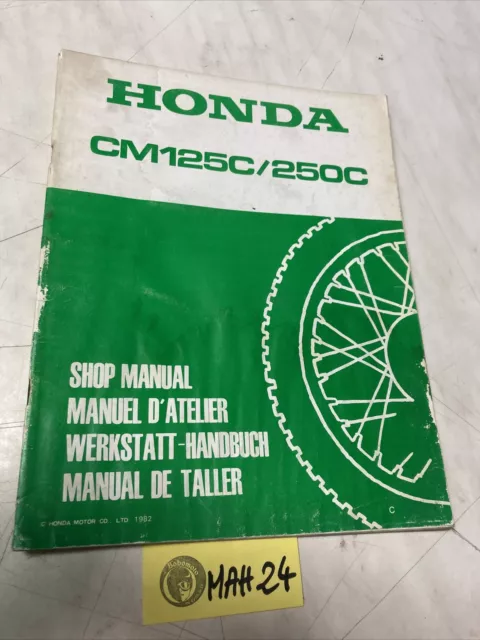 Honda CM125C CM250C C 1982 CMC 125 250 supplément manuel revue technique atelier