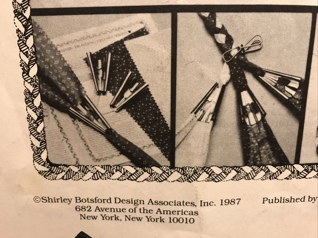 Fabric Rag Rug Braiding Basic Shirley Botsford Braid Craft Instruction Book Only 6
