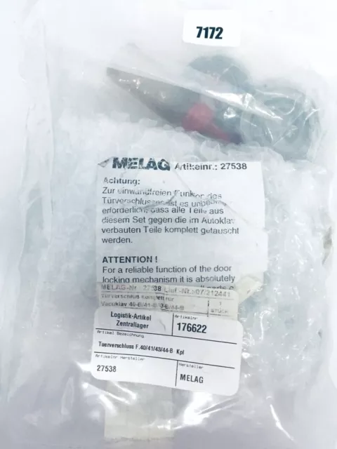 Melag Cerradura de Puerta 27538 para Autoclave 40/41/43/44-B Original Nuevo / 2