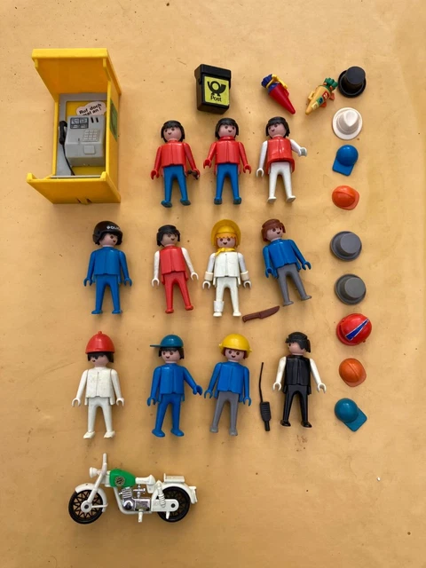 LOT de personnages PLAYMOBIL - Ville et travaux - Vintage 1ere génération