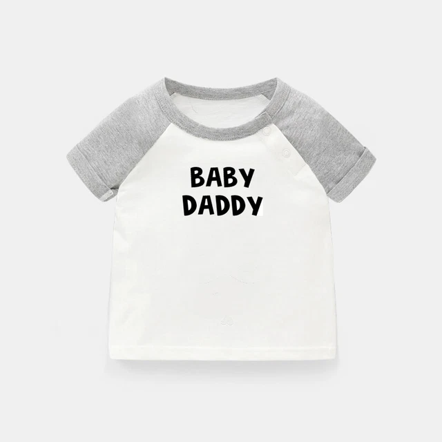 Baby Daddy Baby Announcement Newborn Baby T-shirts Vest Toddler Graphic Tee Tops