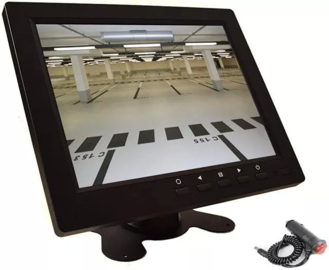 8 inch HD CCTV LCD Monitor 4:3 IPS Screen Display with VGA HDMI AV BNC Speakers