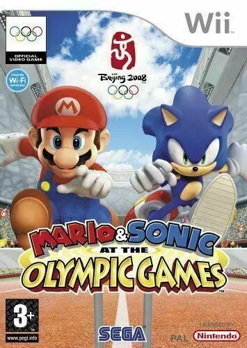 New MARIO & SONIC at The Olympic Games Nintendo Wii Complete FREE P&P SEGA PAL