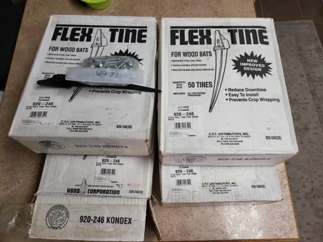 4 boxes of 920-246 REEL TINE for COMBINE Tear Drop Style Bats