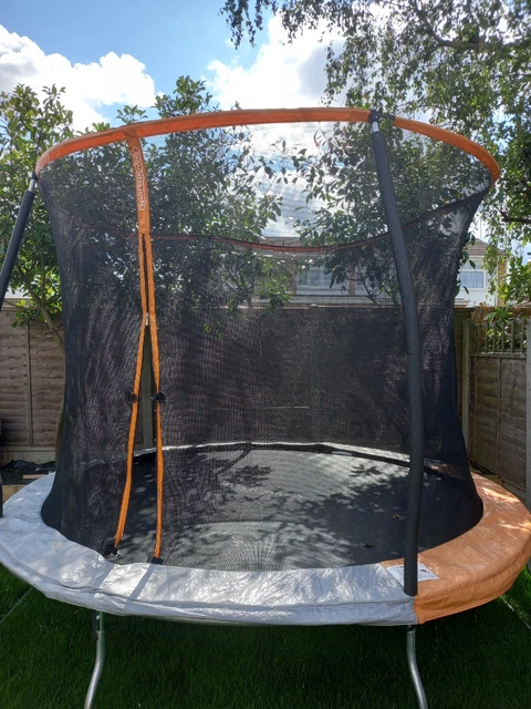 Sportspower 10ft in ground trampoline with safety enclosure top