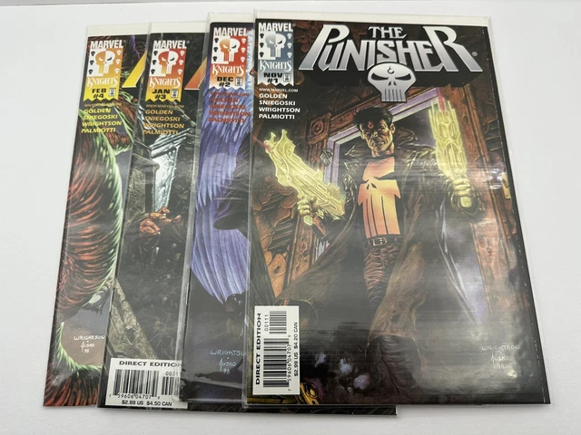 Punisher 1-4 Vol.4 Marvel Comic Set Complete Marvel Knights 1998