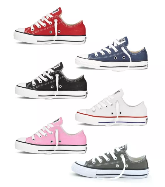 Converse Chuck Taylor All Star Ox Youth Sneakers Kids Childs Trainers Sizes 10-2 2