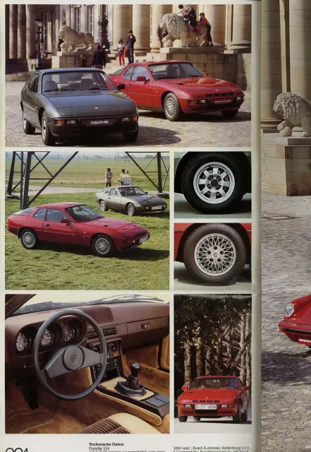 Porsche 911 SC 924 Turbo 928 S Prospekt 1982 D brochure prospectus catalogue 2