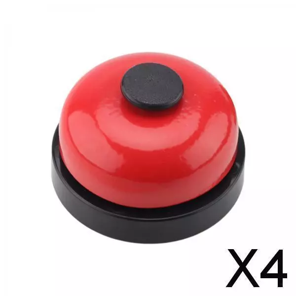 4X DIY Accessories Metal Bell Busy Board Bell Sensory Toys Indoor Play Game red