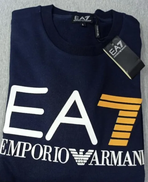 Long Sleeve Men's EA7 Sweatshirts Emporio Armani Sweatshirt And Hoodie Clearance