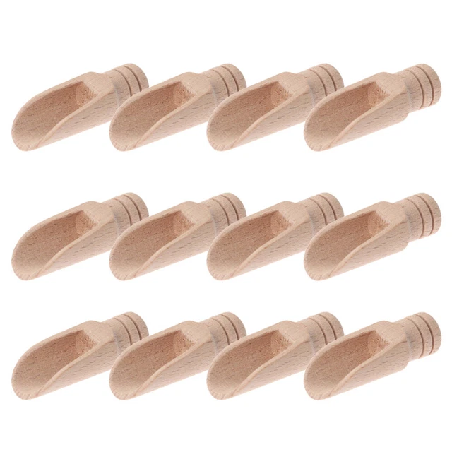 12 pz stoviglie da tè in legno bambino accessori cucchiaio caramelle in legno