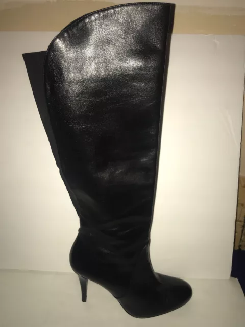 Stuart Weitzman Knee High Boots Tall Black Soft Leather Women's Size 9