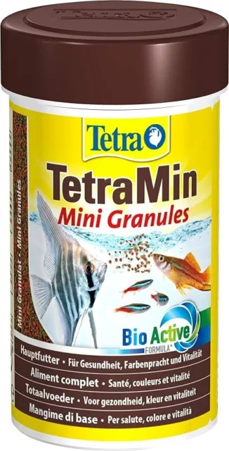 TetraMin Mini Granules Mangime per Pesci sotto Forma di Mini Granuli Fini 100 ml