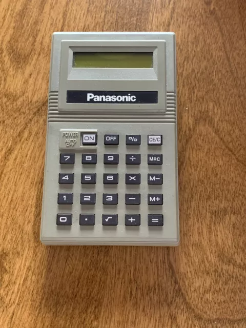 Vintage Panasonic Electronic Calculator JE-836OU Used - Works