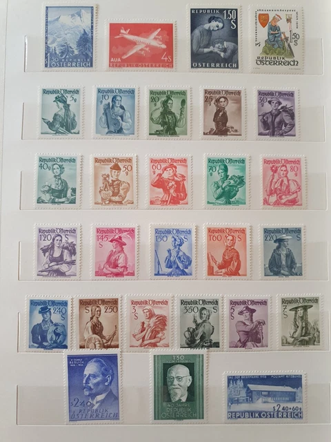 Osterreich **postfrisch (3 seiten)