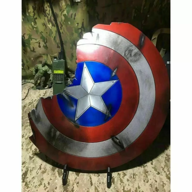 22''Captain America Shield Marvel Metal 1:1 Avengers Broken Prop Replica Legends