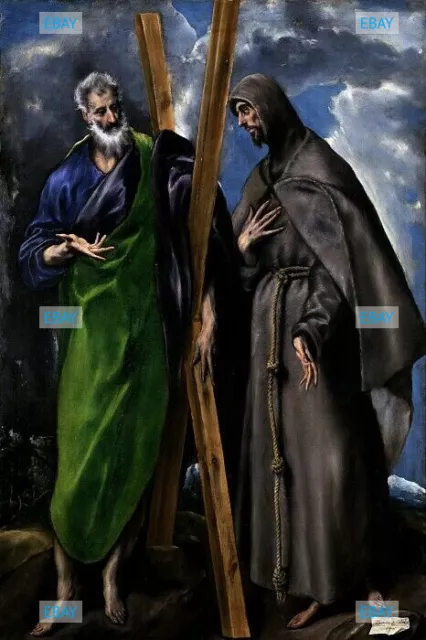 POSTCARD / El GRECO / Saint Andrew + Saint Francis / 1595