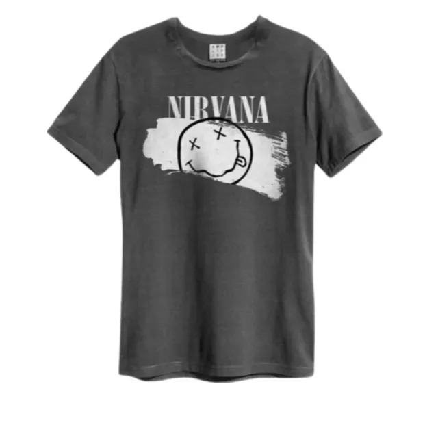 Nirvana Official Licenced Happy  Face  T- shirt