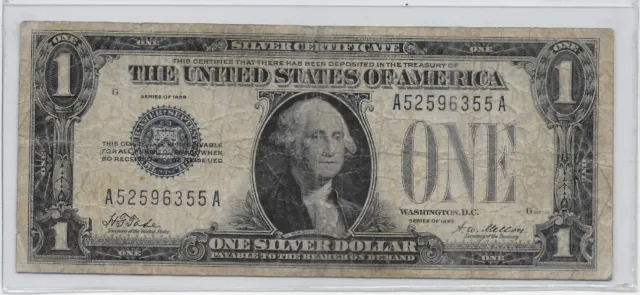1928 Funny Back $1 Silver Certificate