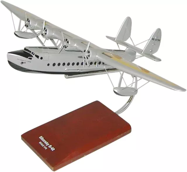 Pan Am American Sikorsky S-42 Flying Boat Desk Display 1/72 Model SC Airplane