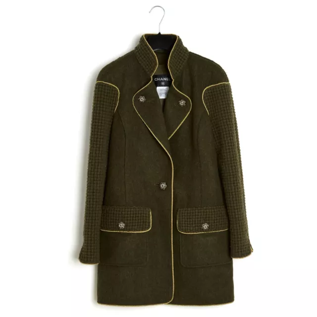 CHANEL PRE FALL 15B Veste FR38 Jacket Khaki Salzburg Metiers d Art EUR 2.955 00 PicClick FR