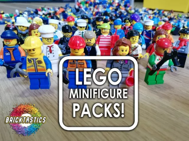 Lego - X10 Minifigure Creativity Packs - Great Mix + Accessories - Bulk