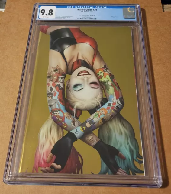 HARLEY QUINN #30 (2023) Nathan Szerdy Gold Foil Virgin Variant - CGC 9.8