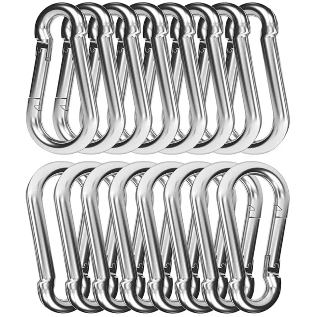 3X(30 PièCes 4 Pouces Heavy Duty Spring Snap Hook Mousqueton, M8 3/8 Pouces6429