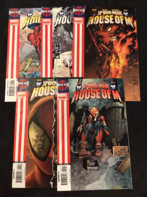 Marvel Spider-Man: House of M Complete Series #1-5 VF Better 2005