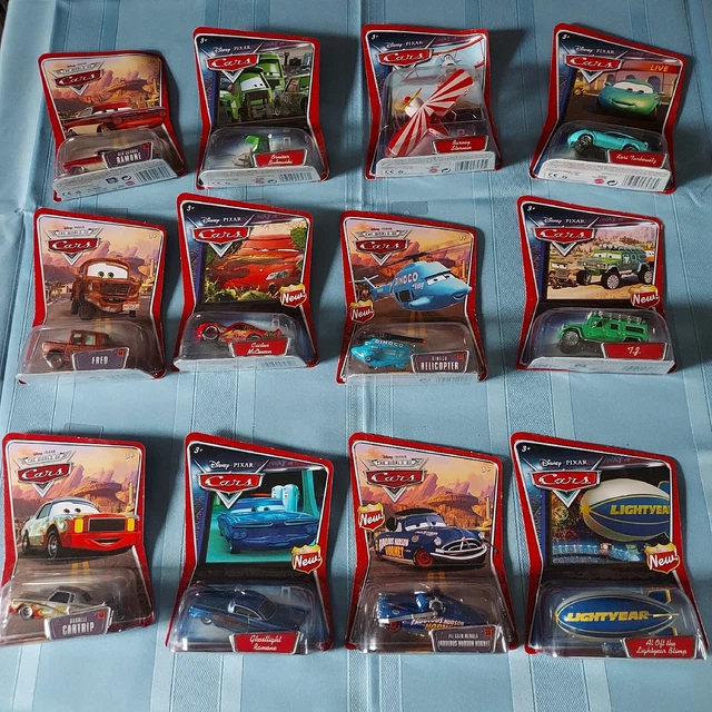 DISNEY PIXAR CARS Die Cast Lot Of 12 Fred Darrell Cartrip TJ Cactus