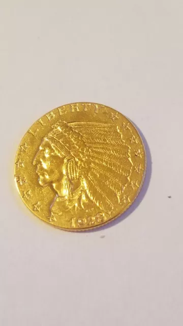 $2.50 1928 Indian Head Gold Quarter Eagle-Beautiful Coin