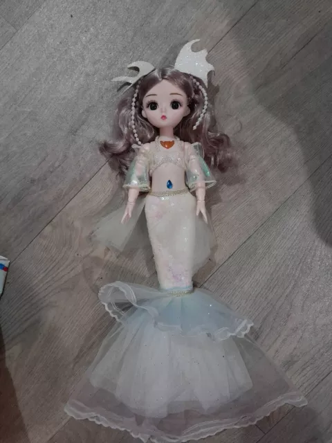 Beautiful Bjd Ball Jointed Musical Doll . Decorated As Mermaid.