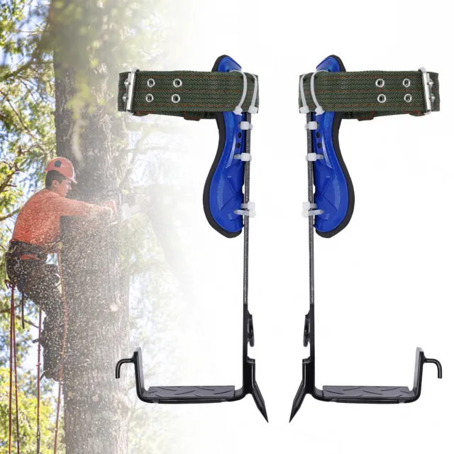 Adjustable 2 Gears Climber Harness Climbing Glove Tree Climbing Spike Set