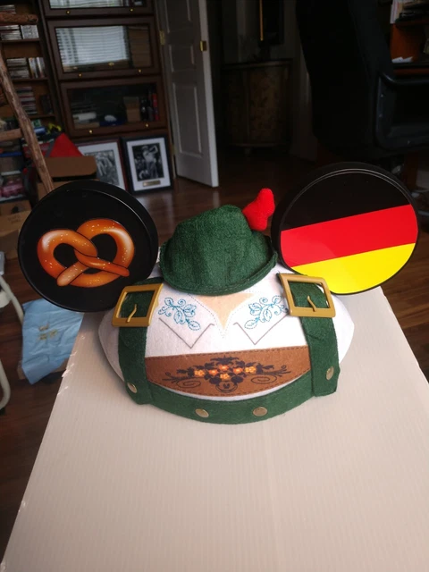 DISNEY WORLD GERMANY Mickey Mouse Ear Hat Epcot Pretzel German