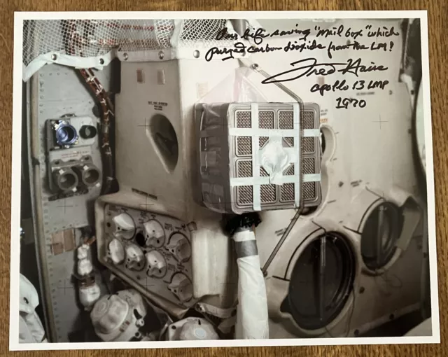 Fred Haise Apollo 13 Signed 10 x 8 LM "Mail Box" Photo *Zarelli Space LOA*