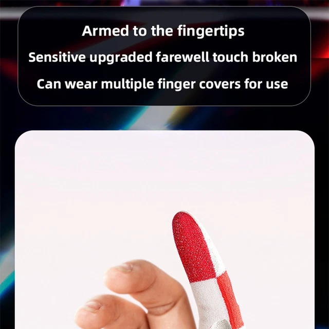 Lot De 4 Manchons De Doigts De Jeu Ultra Fins Et Respirants En Fibre D