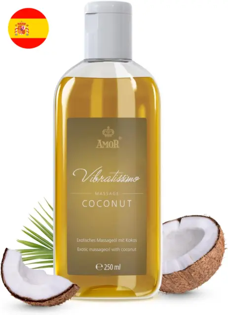 Vibratissimo: aceite de masaje exótico con coco, afrodisíaco y erótico