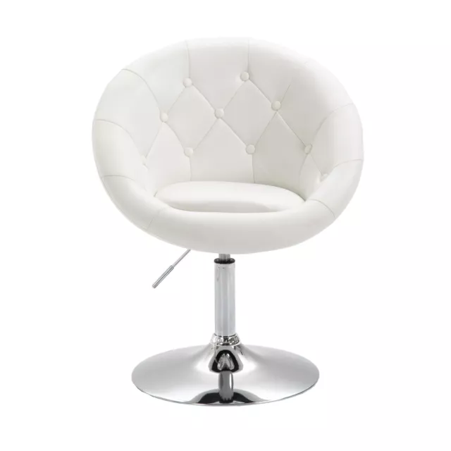 SVITA HAVANNA Sessel Lounge Clubsessel Barhocker Drehsessel Retro Weiß 2